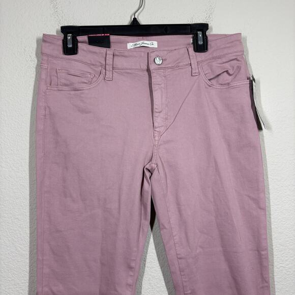 Mavi Womens 32 Adriana Ankle Zip Mid Rise Super Skinny Jeans Rose Twill Pink - Picture 5 of 13